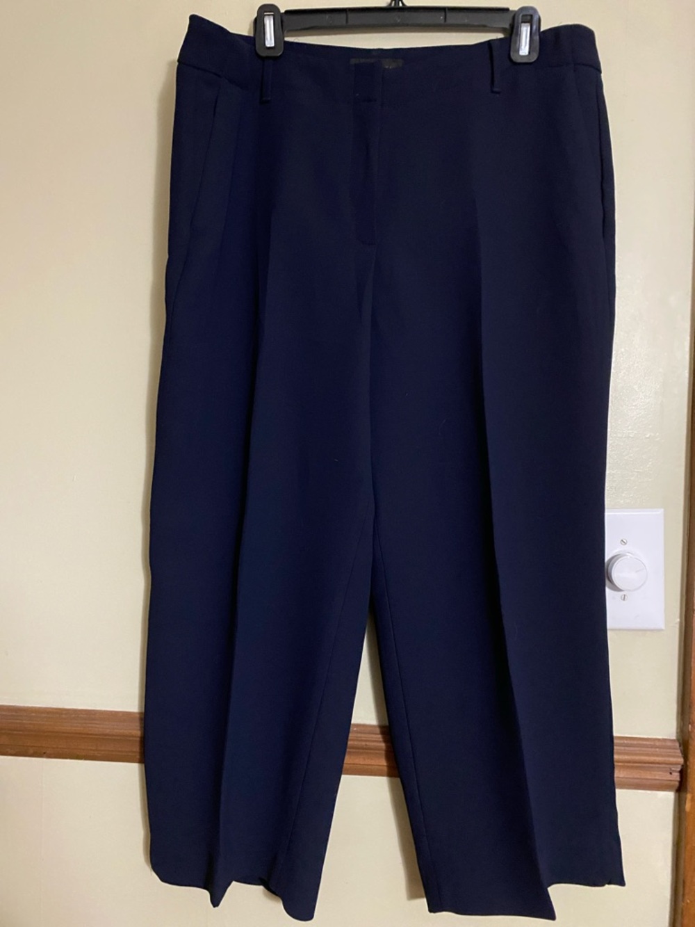 Talbots Dark Navy Wide-Leg Trousers